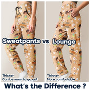Custom Photo Best Mom Grandma Ever Flower Pattern - Personalized Pajama Pants