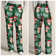 Family - Custom Photo Christmas Gift Family Name - Personalized Pajama Pants