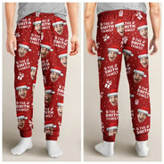 Family - Custom Photo Christmas Gift Family Name - Personalized Pajama Pants