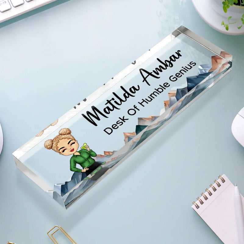 Gift For Bestie, Gift For Sisters, Gifts For Colleagues - Fixer Of Everything - Personalized Desk Name Plate
