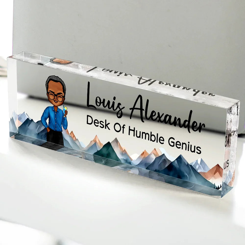 Gift For Bestie, Gift For Sisters, Gifts For Colleagues - Fixer Of Everything - Personalized Desk Name Plate

