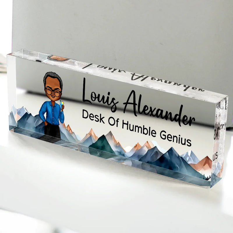 Gift For Bestie, Gift For Sisters, Gifts For Colleagues - Fixer Of Everything - Personalized Desk Name Plate
