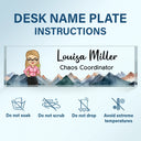 Gift For Bestie, Gift For Sisters, Gifts For Colleagues - Fixer Of Everything - Personalized Desk Name Plate
