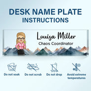 Gift For Bestie, Gift For Sisters, Gifts For Colleagues - Fixer Of Everything - Personalized Desk Name Plate
