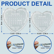 Memorial,Family,Parents,Gift For Grandparents,Sad,Christmas,Custom Photo - Calendar The Moment Your Heart Stopped Memorial - Personalized Heart Shaped Glass Ornament