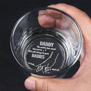 Gift For Father,Gift For Grandpa,Dad - Children,Non-Eng,Icon,Sentimental - Dad I Will Always Be Your Little Girl - Personalized Engraved Whiskey Glass