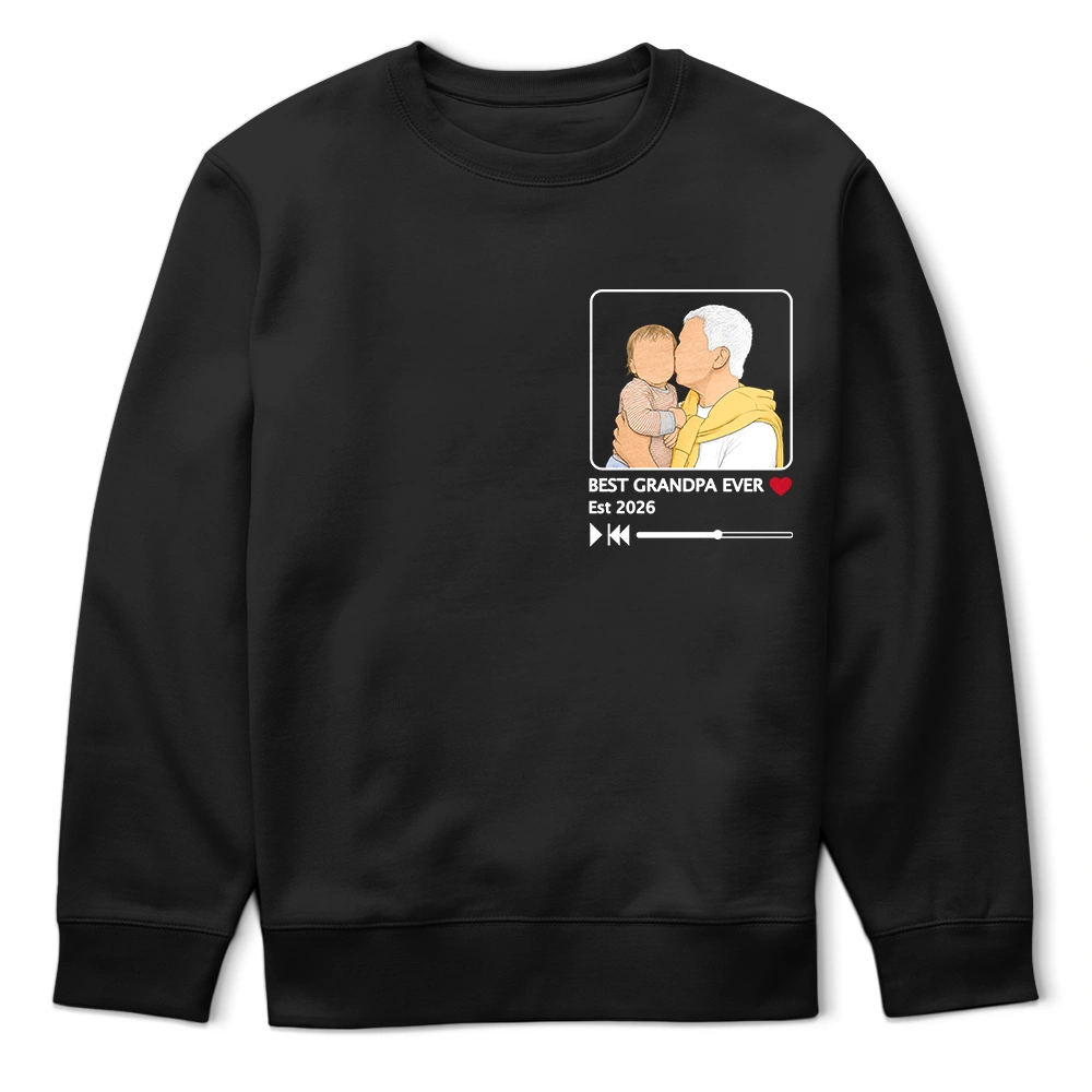 Gift For Husband,Gift For Yourself,Gift For Men,Gift For Father,Gift For Grandpa,New Dad,New baby,Non-Eng,Photo - Faceless Portrait,Playful - Custom Photo Faceless Portrait Best Dad Ever Est - Personalized T Shirt
