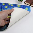 Gift For Husband,Gift For Yourself,Gift For Men,Gift For Father,Gift For Grandpa,Dog Lovers,Dog Dad,Pet Lovers,Pet Dad,Cat Lovers,Non-Eng,Photo - Starry Night,Playful - Custom Photo Starry Night Dog Cat Pet Kid - Personalized Leather Desk Mat
