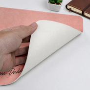 Gift For Husband,Gift For Yourself,Gift For Men,Gift For Father,Gift For Grandpa,Pet Dad,Non-Eng,Photo - Watercolor (with BG),Cozy - Custom Photo Watercolor Painting I Love You Daddy Grandpa Pet Dad - Personalized Leather Desk Mat