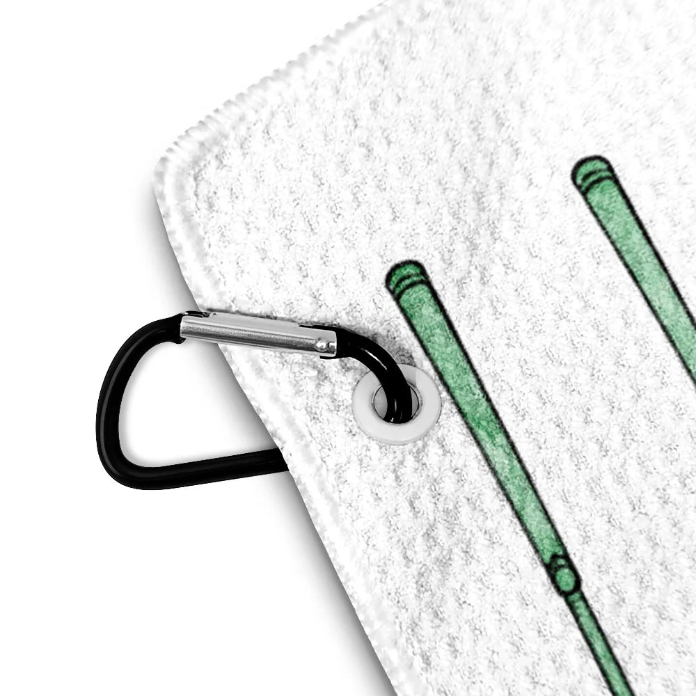 Gift For Husband,Gift For Yourself,Gift For Men,Gift For Father,Gift For Grandpa,Golf,Sport Dad,Dad's Hobby,Grandpa's Hobby,Non-Eng,Icon,Playful - Best Dad By Par Golf Clubs - Personalized Golf Towel