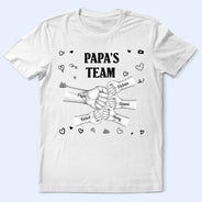 Gift For Husband,Gift For Yourself,Gift For Men,Gift For Father,Gift For Grandpa,Non-Eng,Icon,Playful - Daddy's Team Fist Bump - Personalized T Shirt