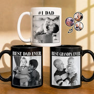 Gift For Husband,Gift For Yourself,Gift For Men,Gift For Father,Gift For Grandpa,Non-Eng,Photo,Cozy - Custom Photo Best Dad Ever No 1 Grandpa - Personalized Mug