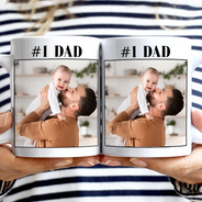 Gift For Husband,Gift For Yourself,Gift For Men,Gift For Father,Gift For Grandpa,Non-Eng,Photo,Cozy - Custom Photo Best Dad Ever No 1 Grandpa - Personalized Mug