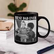 Gift For Husband,Gift For Yourself,Gift For Men,Gift For Father,Gift For Grandpa,Non-Eng,Photo,Cozy - Custom Photo Best Dad Ever No 1 Grandpa - Personalized Mug