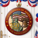 America 250th,Independence Day,Family,Proud,Custom Text - 250th Anniversary USA - Personalized Custom Shaped Wood Sign