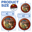 America 250th,Independence Day,Family,Proud,Custom Text - 250th Anniversary USA - Personalized Custom Shaped Wood Sign