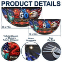 America 250th,Independence Day,Family,Proud,Custom Text - America 250th Anniversary - Personalized Non-Pleated Fan Flag