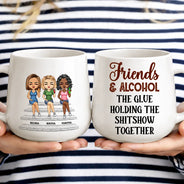 Gift For Bestie, Humorous, Vector - We're Not Sugar And Spice And Everything Nice We're Sage And Hood - Personalized Tapered Mug