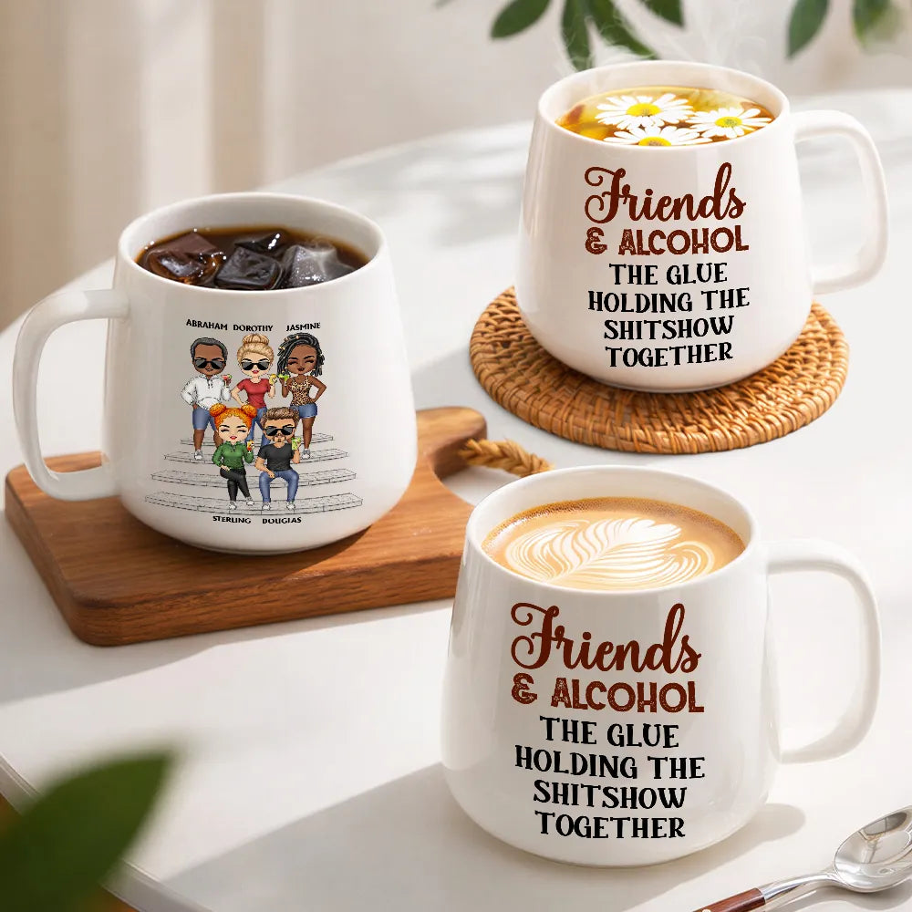 Gift For Bestie, Humorous, Vector - We're Not Sugar And Spice And Everything Nice We're Sage And Hood - Personalized Tapered Mug