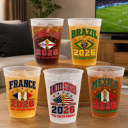 Gift For Yourself, Proud, Summer Soccer Games, Icon - Football Team National Flag - Personalized Frosted Cups