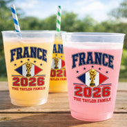 Gift For Yourself, Proud, Summer Soccer Games, Icon - Football Team National Flag - Personalized Frosted Cups
