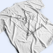 Custom Photo, Fishing, Art Design, Summer, Retirement, Gift For Men, Gift For Yourself, Humorous, Photo - Pencil Sketch - Dark BG - Custom Photo White Pencil Sketch Art O'Fishally Retired - Personalized T Shirt