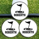 Playful, Golf, Gift For Yourself, Icon - Life Is Full Of Choices Monogram Golf Ball Marker - Personalized Acrylic Magnetic Clip