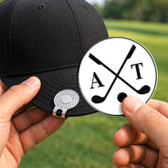 Playful, Golf, Gift For Yourself, Icon - Life Is Full Of Choices Monogram Golf Ball Marker - Personalized Acrylic Magnetic Clip