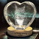 Art Design,Healing,Pet Memorial,Pet Lovers,Memorial,Photo - Pencil Sketch - Dark BG - Custom Photo White Pencil Sketch Art Forever Loved Memorial Dog Cat - Personalized Crystal Heart Shaped Lamp