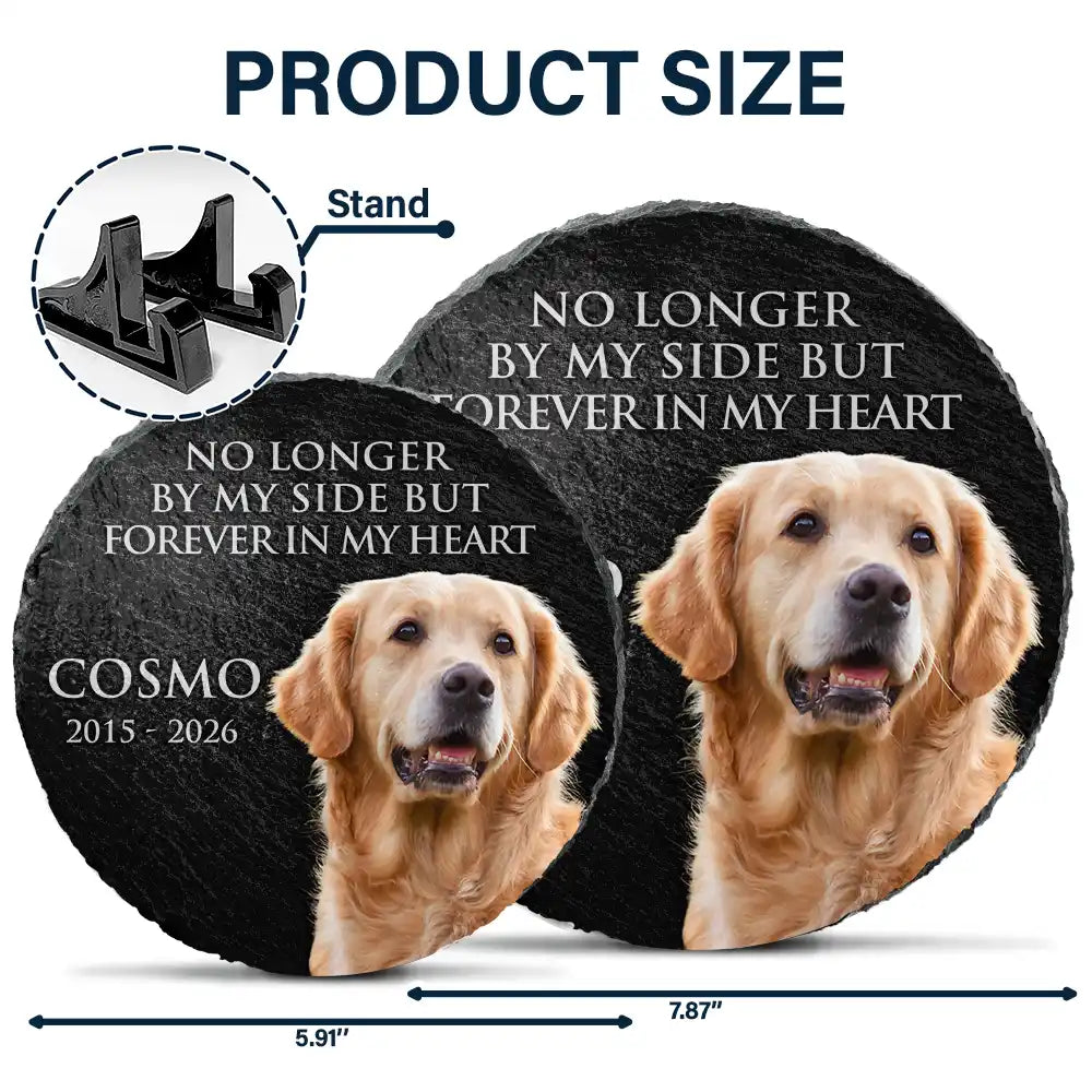 Healing,Custom Photo,Pet Memorial,Pet Lovers,Memorial,Remove BG Photo - Custom Photo There Is No Greater Earthly Privilege Than To Have Been Loved By A Dog - Personalized Circle Memorial Garden Stone