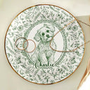 Art Design,Cozy,Pet Lovers,Photo - Pencil Sketch - Remove BG - Custom Photo Pencil Sketch Dog Cat Pet Portrait Toile Remembrance - Personalized Ring Dish