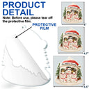 Family, Icon, Happy - Snowman Family Home - Personalized Custom Shaped Acrylic Ornament