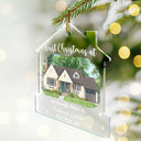 Art Design,Christmas,Gift For Couples,Photo - Vivid Watercolor Art,Happy - Custom Photo Vivid Watercolor Art Our New Home Wedding Gift Husband Wife - Personalized Custom Shaped Acrylic Ornament