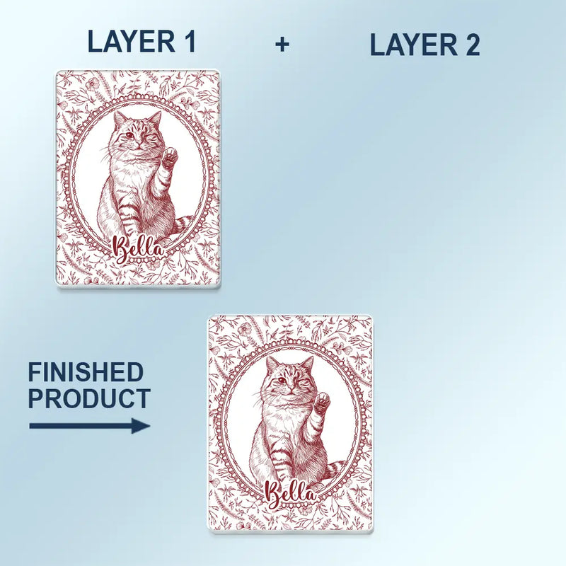 Art Design,Healing,Pet Memorial,Pet Lovers,Memorial,Photo - Pencil Sketch - Remove BG - Custom Photo Pencil Sketch Dog Cat Pet Portrait Toile Remembrance - Personalized Custom Shaped Acrylic Car Visor Clip