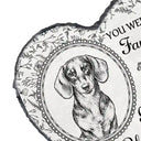Art Design,Healing,Pet Memorial,Pet Lovers,Memorial,Photo - Pencil Sketch - Remove BG - Custom Photo Pencil Sketch Once By My Side Forever In My Heart - Personalized Heart Memorial Garden Stone