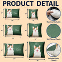 Art Design,Playful,Pet Lovers,Photo - Vivid Watercolor Art - Custom Photo Vivid Watercolor Art Happy Dog Cat Pet - Personalized Pillow