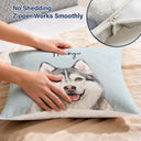 Art Design,Playful,Pet Lovers,Photo - Vivid Watercolor Art - Custom Photo Vivid Watercolor Art Happy Dog Cat Pet - Personalized Pillow