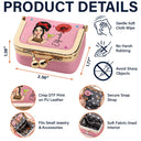 Playful,Gift For Yourself,Gift For Women,Vector,Icon - Gift For Her With Character And Birth Month Flower - Personalized Kiss Lock Jewelry Case