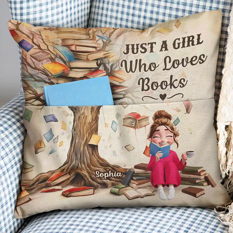 Confident,Christmas,Reading,Gift For Yourself,Gift For Women,Vector - This Is My Reading Pillow Gift For Book Lovers - Personalized Pocket Pillow