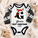 Adorable,First Christmas,Gift For Baby,Christmas,Vector - My First Christmas New Baby - Personalized Baby Bodysuit