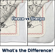 Art Design,Christmas,Custom Photo,First Christmas,Gift For Mother,Gifts For Her,Happy,New Baby,New Mom,Photo - Pencil Sketch - Remove BG - Gift For New Mom - Personalized Custom Photo Pencil Sketch The Year I Became A Mama Fleece Blanket, Sherpa Blanket