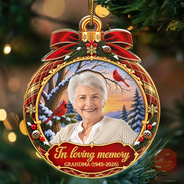 Christmas, Custom Photo, Family, Memorial, Memorial Loved One, Remove BG Photo, Sympathetic - Christmas Memorial Sympathy Gifts For Loss Of Dad, Mom - Personalized Custom Photo I'm Always With You Acrylic Ornament