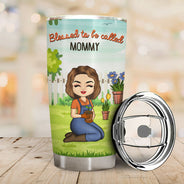 Loved By My Little Bugs Gardening Lady - Gift For Women - Personalized Custom Tumbler
