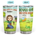 Loved By My Little Bugs Gardening Lady - Gift For Women - Personalized Custom Tumbler