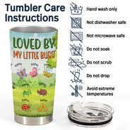 Loved By My Little Bugs Gardening Lady - Gift For Women - Personalized Custom Tumbler