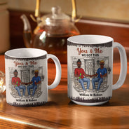 Family Couple The Day I Met You - Couple Gift - Personalized Custom White Edge-to-Edge Mug