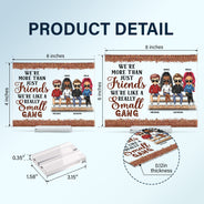 We're Not Sugar And Spice And Everything Nice We're Sage And Hood Best Friends - Bestie BFF Gift - Personalized Custom Horizontal Rectangle Acrylic Plaque