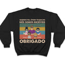 Querido Pai Ótimo Trabalho Nós Somos Incríveis Obrigado Jovem - T Shirt Personalizado