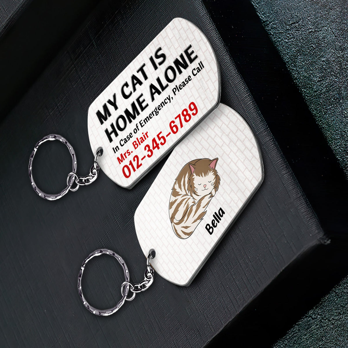 My Dogs, My Cats Are Home Alone - Birthday, Anniversary Gift For Pet Lovers - Personalized Aluminum Keychain