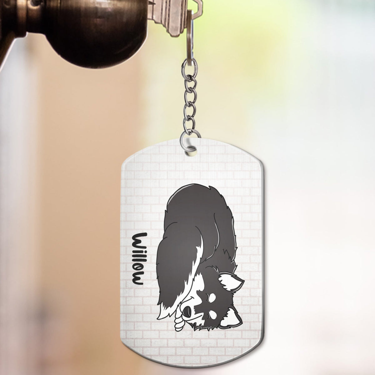 My Dogs, My Cats Are Home Alone - Birthday, Anniversary Gift For Pet Lovers - Personalized Aluminum Keychain